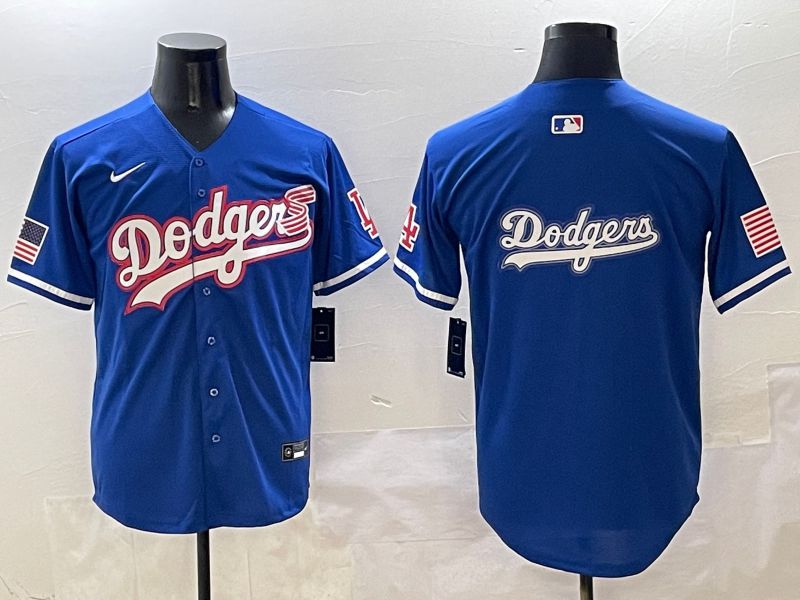 Men Los Angeles Dodgers Blank Blue Second generation Joint Name Nike 2025 MLB Jersey style 15